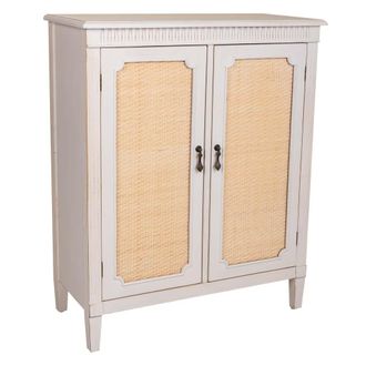 Wanderlust Deco Recibidor De Madera Blanco 78x36x95