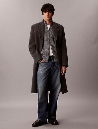 Calvin Klein C&aacute;rdigan Con Cremallera De Algod&oacute;n Jaspeado