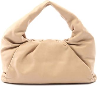 Bottega Veneta Borsa a spalla The Pouch in pelle di vitello con catena 2012-2025 - Marrone