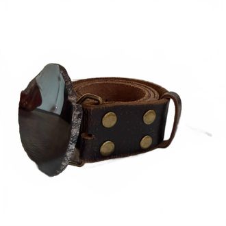 Regina-Andrew Design Womens Heavy Leather Belt In Agate