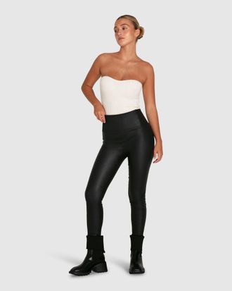 Belle & Bloom City Slicker Coated Legging