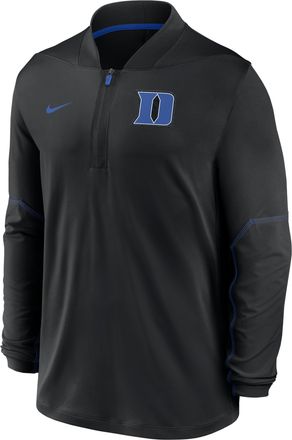 Nike Duke Sideline Nike Mens Dri-FIT College 1/2-Zip Top in Black | 03BA08HZDU-UCQ