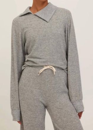 Bloomingdale's Slow Morning Pullover In Heather Grey