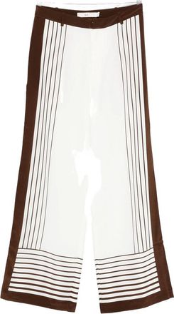 Sir. Pantaloni Bianco, Marrone-Donna