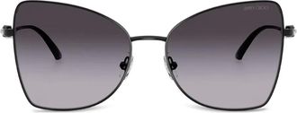 Jimmy Choo Eyewear crystal-embellished cat-eye sunglasses - Black