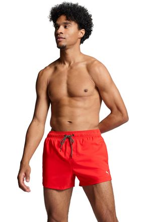 Puma Badeshorts PUMA PUMA SWIM MEN SHORT LENGTH SWIM SHORTS, Herren, Gr. XXL, N-Gr, rot, Web, Obermaterial: 100% Polyester, unifarben, Badehosen Badeshorts