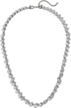 Nadri Lucia Mixed Cubic Zirconia Necklace in Rhodium at Nordstrom