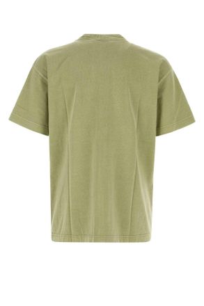 Carhartt Work in Progress Mens Sage Green Cotton Oversize S-S Nelson T-Shirt Gentlegreengarmentdyed Exterior