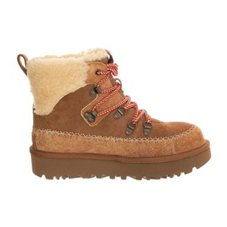 UGG Klassieke Alpine Veterboot - Dames - Schoenen - Bruin - Maat: 42 EU Leer