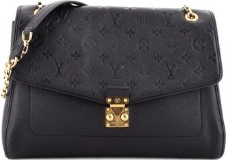 Louis Vuitton Saint Germain Handbag MM leren schoudertas met monogramprint - Zwart