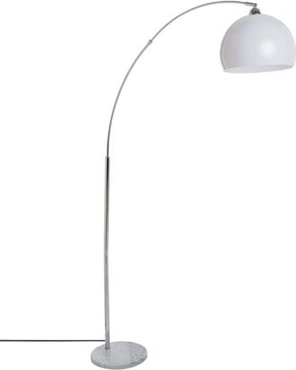 Atmosphera Atmosphera - L&aacute;mpara De Pie En Arco geda Blanca - Base De M&aacute;rmol A. 185 Cm Cr&eacute;ateur DInt&eacute;rieur