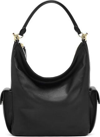 Lauren Ralph Lauren Nappa Leather Large Blaike Shoulder Bag Shoulder Womens Handbags Black