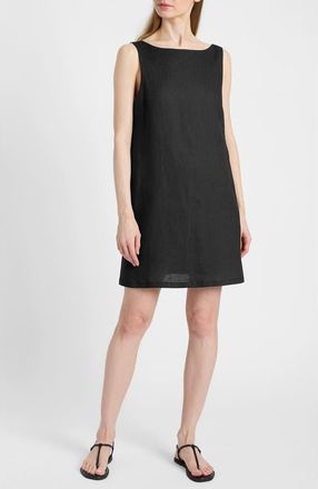 Santorelli Jaclyn Sleeveless Shift Dress in Black at Nordstrom, Size X-Small