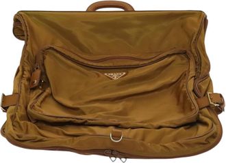 Prada Re-Nylon Beige Nylon Travel Bag (Pre-Owned)