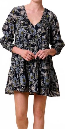Cleobella Raquel Mini Dress In Dark Magnolia Floral Print