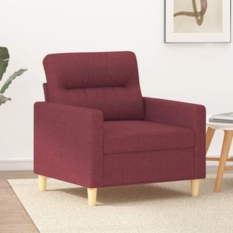 vidaXL Sill&oacute;n De Tela Rojo Tinto 60 Cm Vidaxl