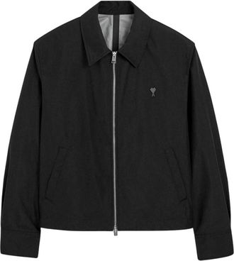 Ami Black Shirt Collar Jacket