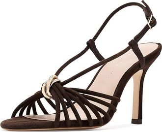Loeffler Randall Mareka Strappy Heel with Hardware Womens Shoes Tmoro : 10.5 B - Medium, Leather