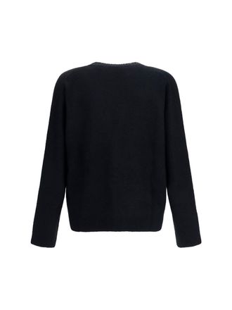Represent Mens Buttoned V-Neck Cardigan Black Sweater