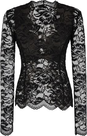 Paco Rabanne Lace Blouse - Black