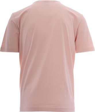HUGO BOSS Mens T-Shirt Grafica Open Pink Cotton T-Shirts And Polos