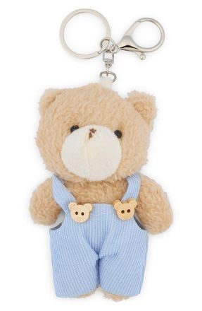 BP. Plush Bear Bag Charm in Beige Multi at Nordstrom