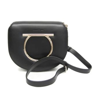 Ferragamo Pre-owned Cross Body Bags, female, Black, Size: ONE SIZE Pre-owned Leather shoulder-bags