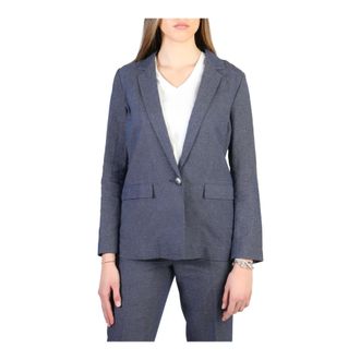 Armani Jeans Jassen, Dames, Blauw, 2Xl, Katoen, Blazerjas