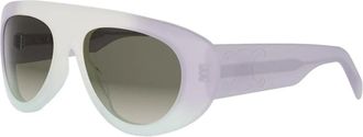 Celine Celine - Triomphe Stamp Zonnebril - unisex - Accessoires - Paars - Maat: 57 MM