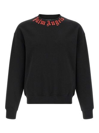 Palm Angels Neck Logo Sweatshirt