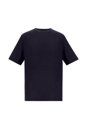 Herno Wool Crewneck T-Shirt - Navy