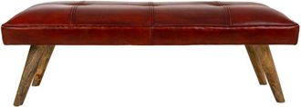 Wanderlust Deco Wanderlust Deco - Banqueta De Piel Roja 115x53x38