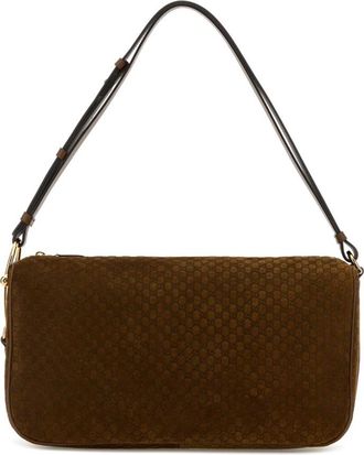 Gucci Brown Half Horsebit large shoulder bag