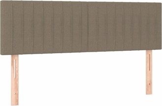 vidaXL Cabeceros 2 Unidades Tela Gris Taupe 72x5x78/88 Cm Vidaxl