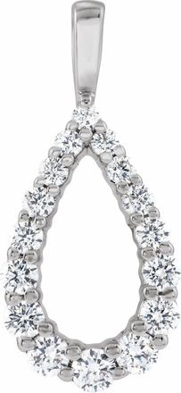 Diamond2Deal 14k Gold 1/3ct Lab-Grown Diamond Pendant