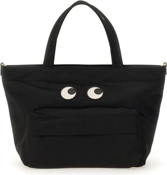 Anya Hindmarch Mini Tote Bag with Eye Motifs and Versatile Design