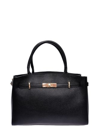 Isabella Rhea Zwart Rundleer Tas