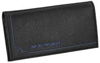 Emporio Armani Zwarte Portemonnees & Pasjeshouders Y4R170Y731E80001 - Heren - Portefeuilles - Zwart - ONE Size - Accessoires