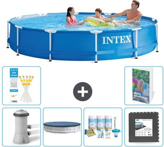 Intex Piscina Con Estructura Redonda - 366x76 Cm - 7-piezas S238