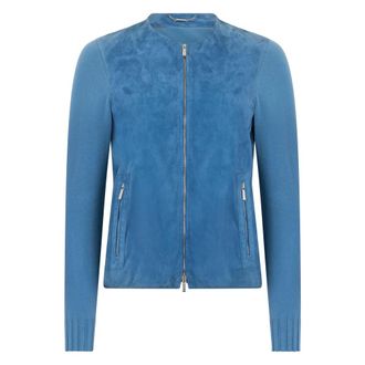 Moorer Light Jackets, female, Blue, Size: XL Erica Jacket