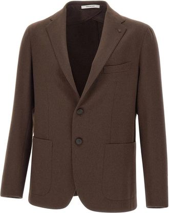 Tagliatore Wollen Blazer - Heren - Blazers - Bruin - XL - Wol - Jassen