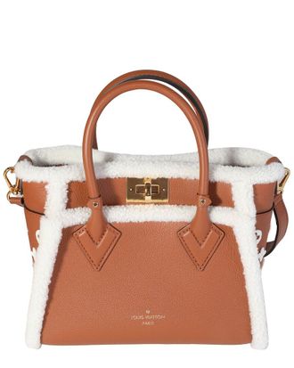 Louis Vuitton Brown Shearling On My Side Pm (Authentic Pre-Loved)