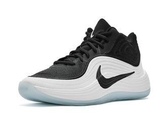 Nike Precision 8 Mid Mens Basketball Shoes Black/Black/White/Ice Blue : 10.5 D - Medium, Textile