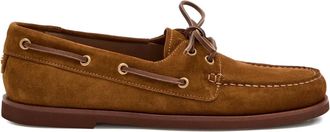Gianvito Rossi Mocassini da barca Vande con punta tonda - Marrone