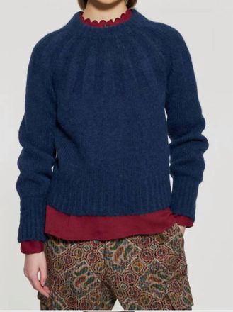 Antik Batik Lulu Alpaca Wool Sweater In Dark Blue