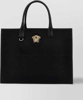 Versace medusa tote bag with top handles