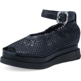 A.S.98 Lander Ankle Strap Sandal in Black at Nordstrom, Size 10.5-11Us