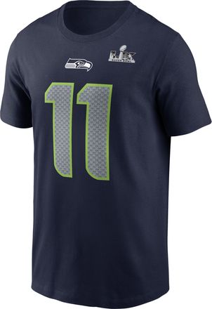 Nike Jaxon Smith-Njigba Seattle Seahawks Super Bowl LX Nike Mens NFL T-Shirt in Blue | N19941SF78-YXG
