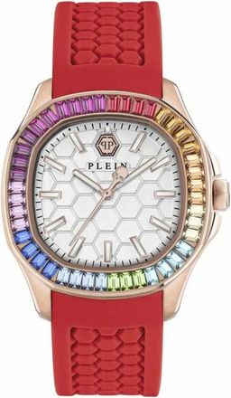 Philipp Plein Analoog Quartz Horloge - Dames - Accessoires - Rood - Maat: ONE Size