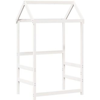 vidaXL Tetto Letto Bambini Bianco 98x70x176,5 cm Legno Massello Pino - Vidaxl